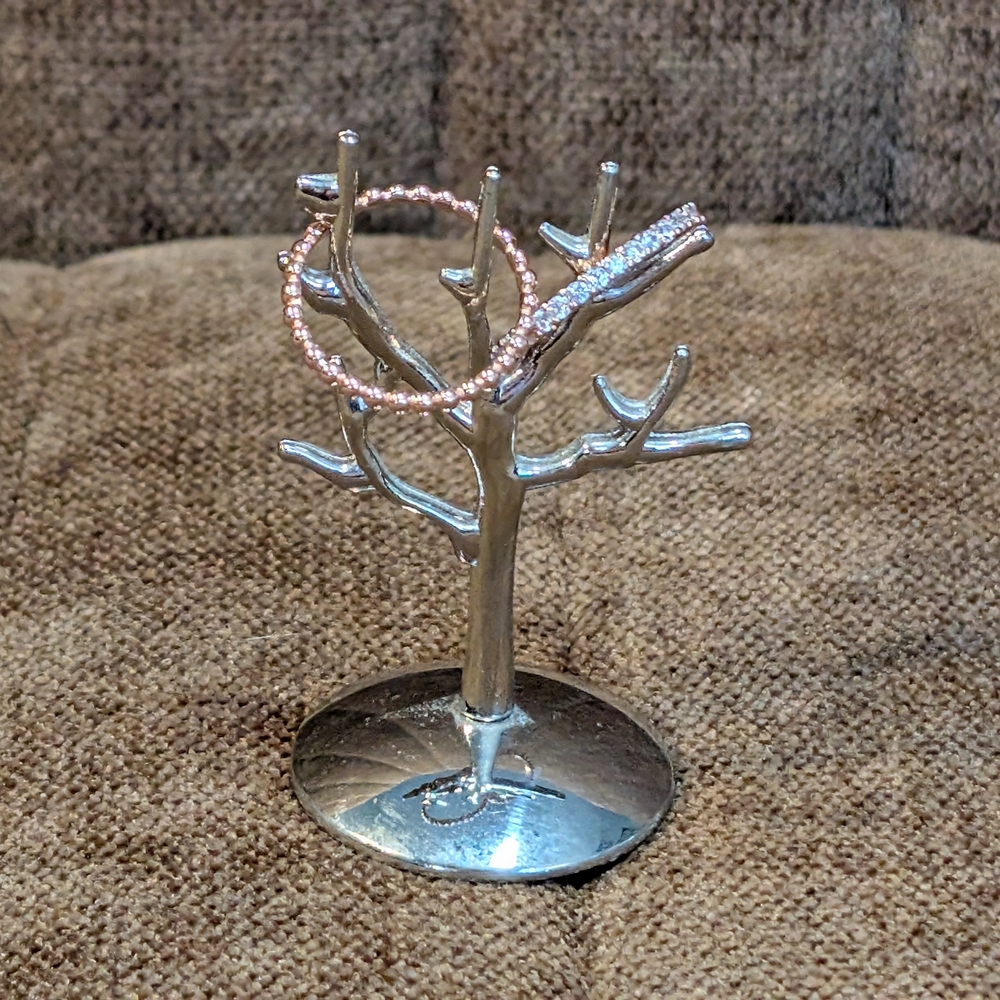 Rose Gold Over 925 Stackable Ring Set - Picture 6 of 7